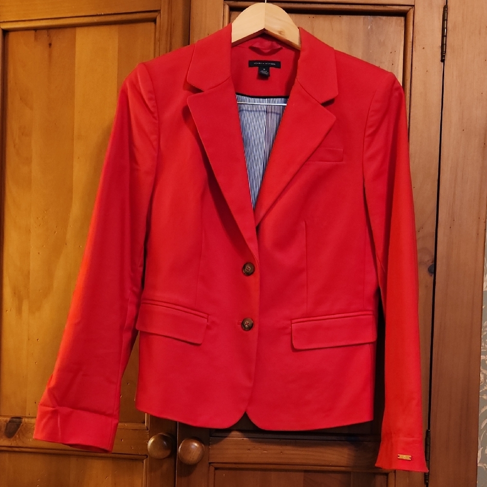 Tommy Hilfiger Vibrant Red Blazer